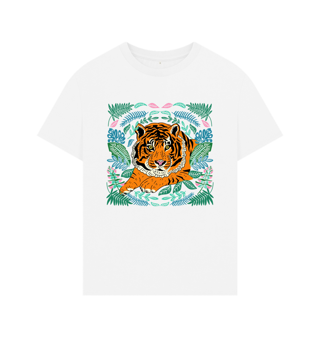 White Tiger Oversized Tee