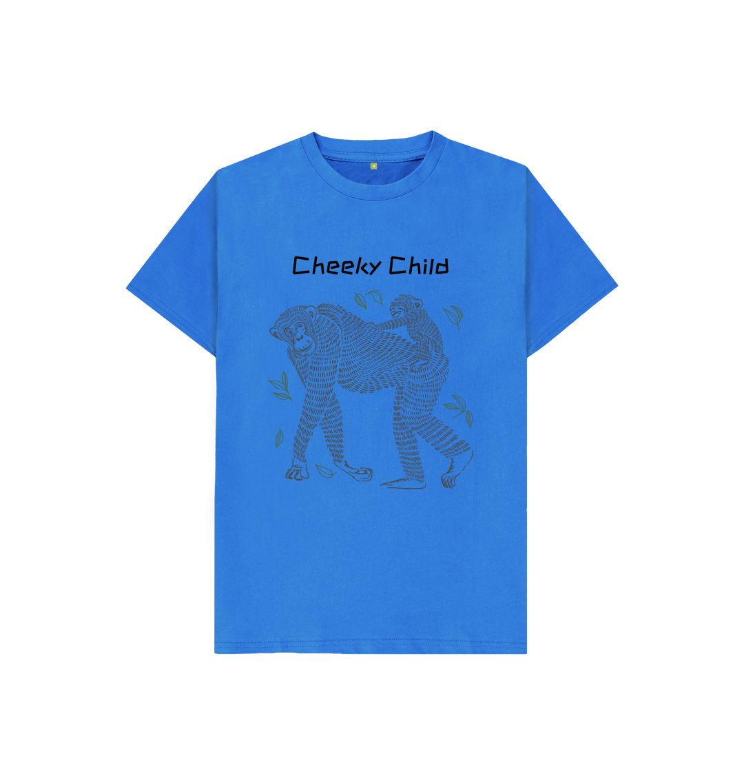 Bright Blue Cheeky Child Tee