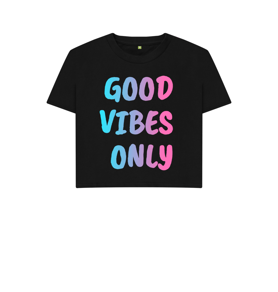 Black Printed T-shirt Front