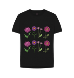 Black Printed T-shirt Front