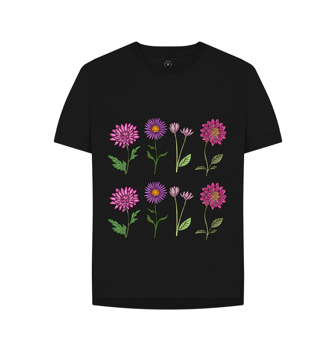 Black Printed T-shirt Front