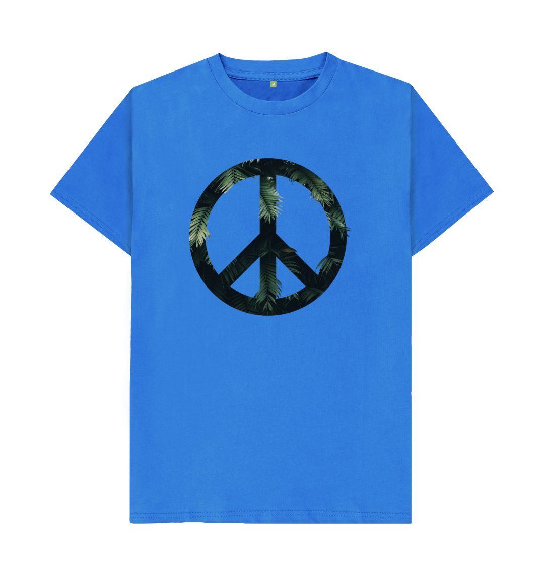 Bright Blue Love Peace Tee