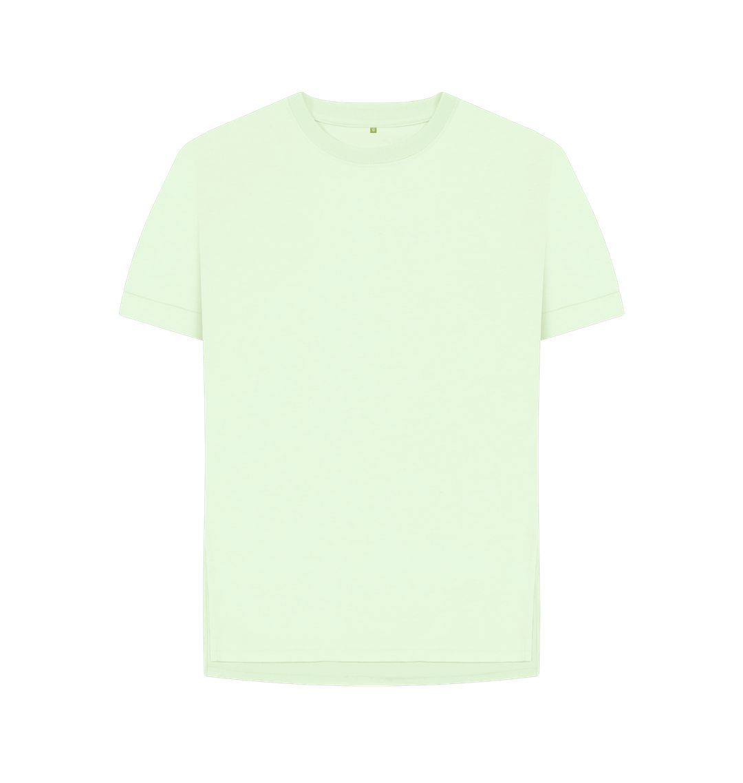 Pastel Green Plain Relaxed Fit Tee