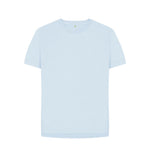 Sky Blue Plain Relaxed Fit Tee