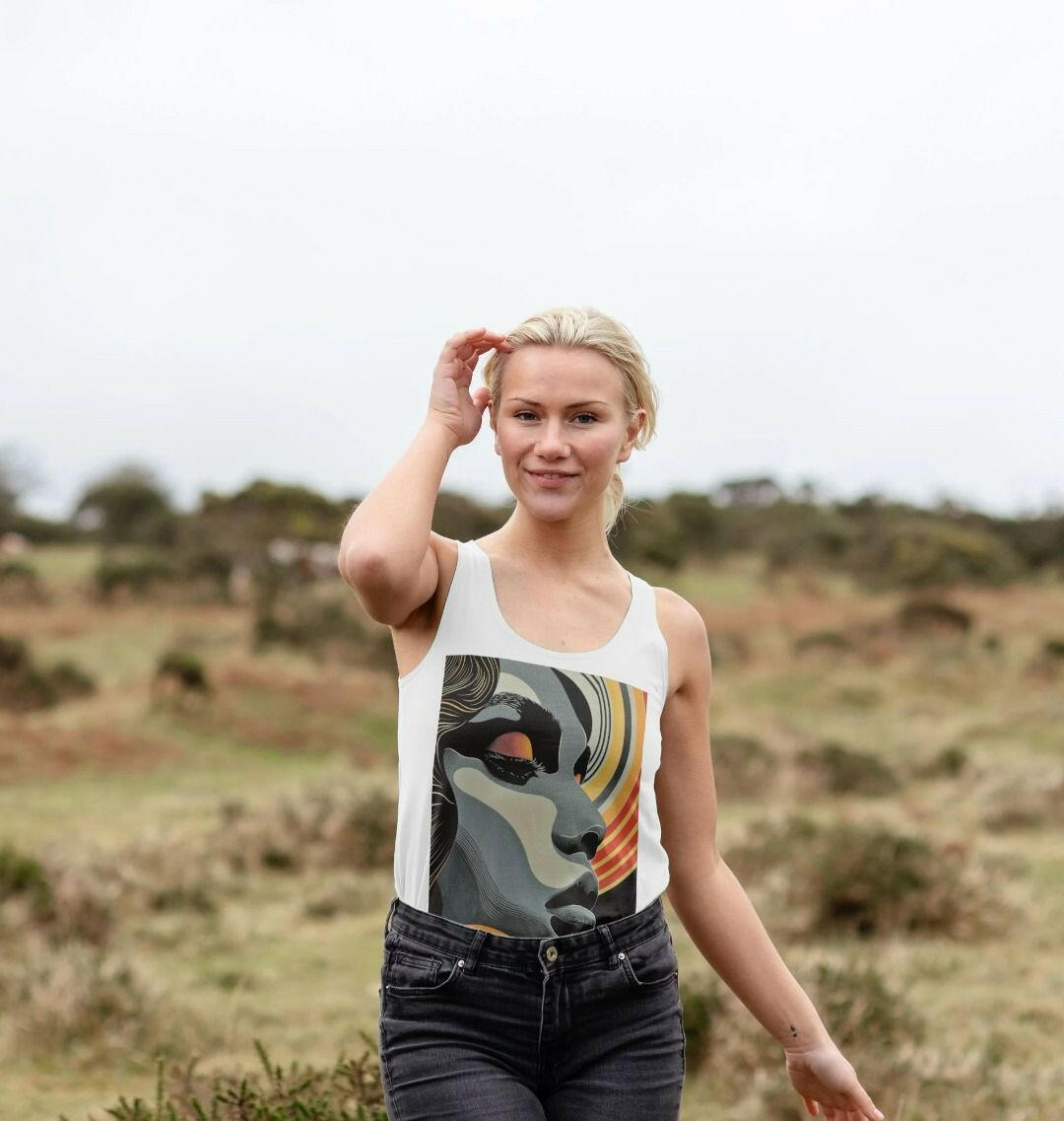 Eclipse Essence vest top showcasing elegant design and premium fabric for stylish comfort