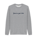 Light Heather Printed Sweater Front