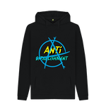 Black Printed Hoody Front