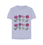 Lavender Wild Pink & Purple Flowers Remill Relaxed Tee