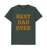 Dark Grey BEST DAD EVER  BIG TEE