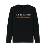 Black Printed Sweater Front