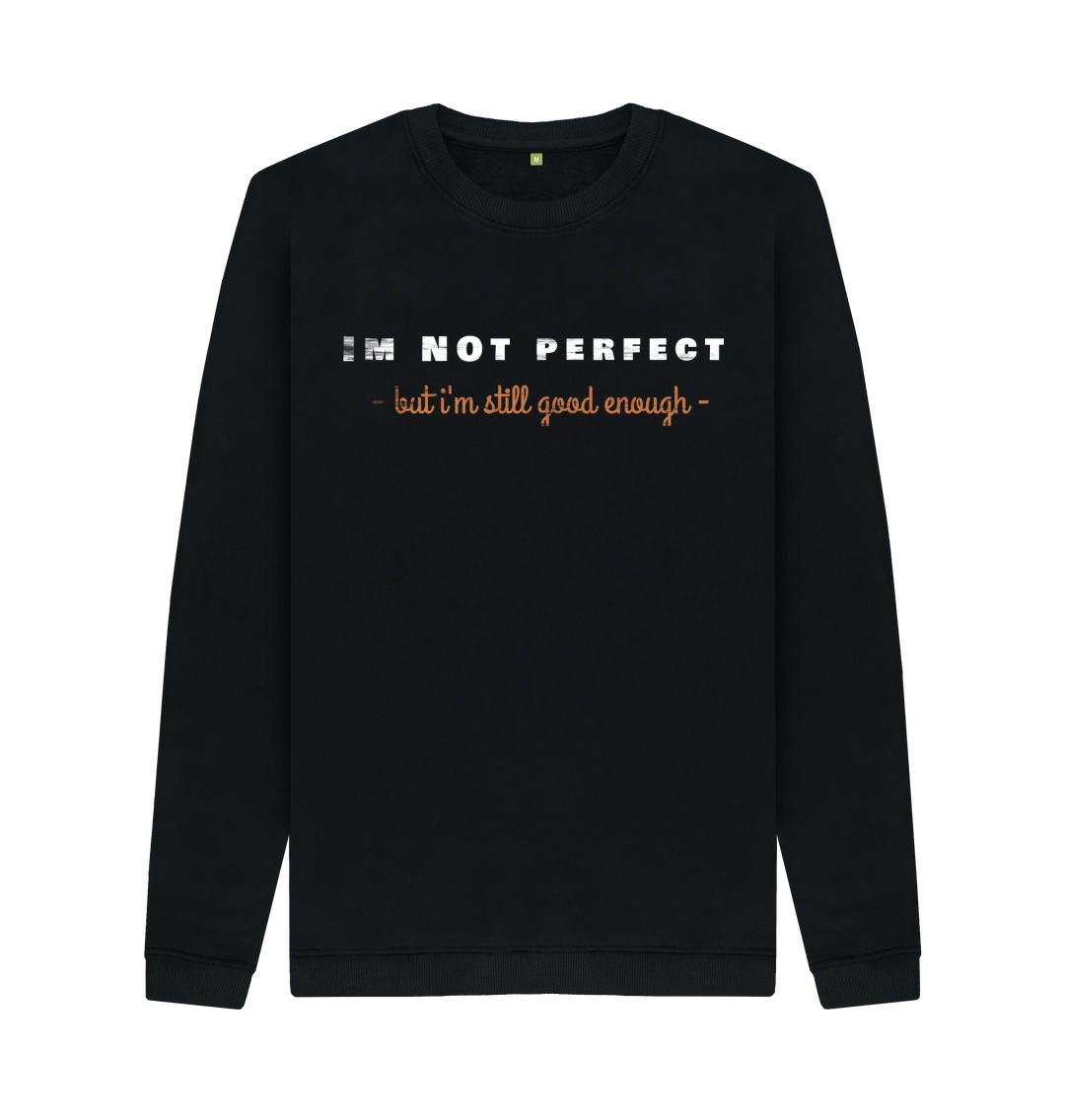 Black Printed Sweater Front