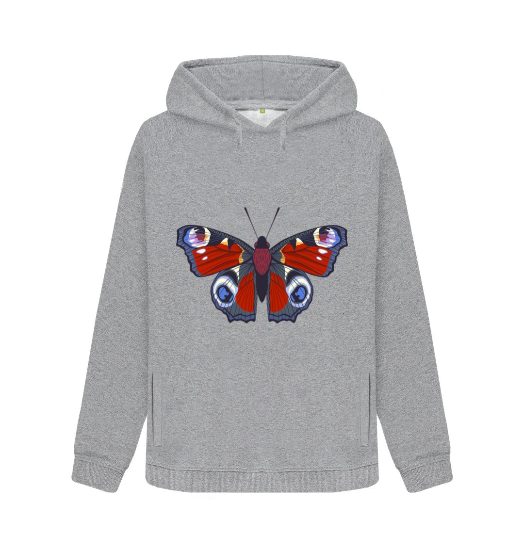 Light Heather Red Butterfly Hoody