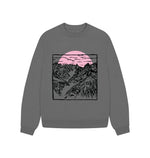 Slate Grey Rocky Sunset Oversized Jumper