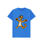 Bright Blue Happy Tiger Tee