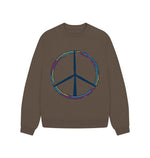 Chocolate Peace Oversized Jumper