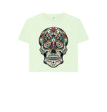 Pastel Green Colourful Skeleton Boxy Tee