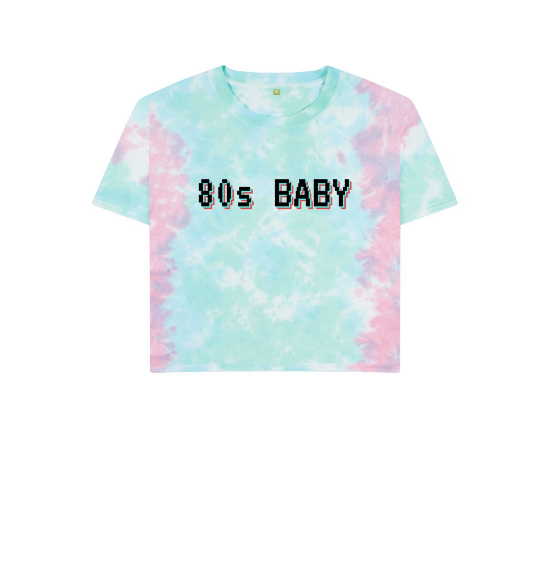 Pastel Tie Dye 80s Baby Boxy Tee