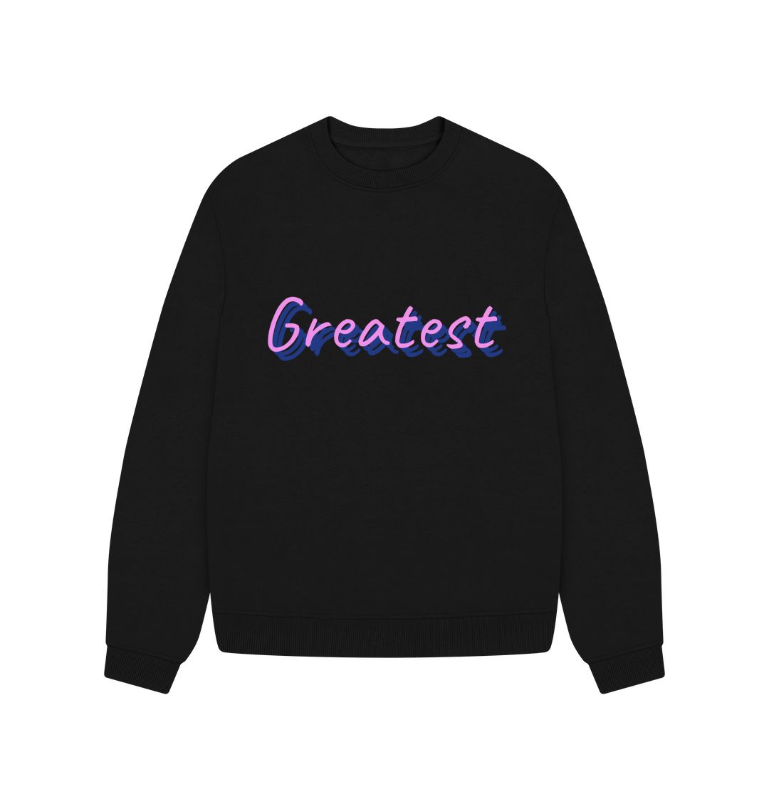 Black Greatest Oversized Jumper