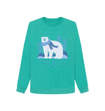 Seagrass Green Polar Bear Remill Sweatshirt