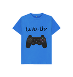 Bright Blue Playstation Level Up Tee