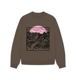 Chocolate Rocky Sunset Oversized Jumper