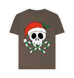 Chocolate Skeleton Santa Tee