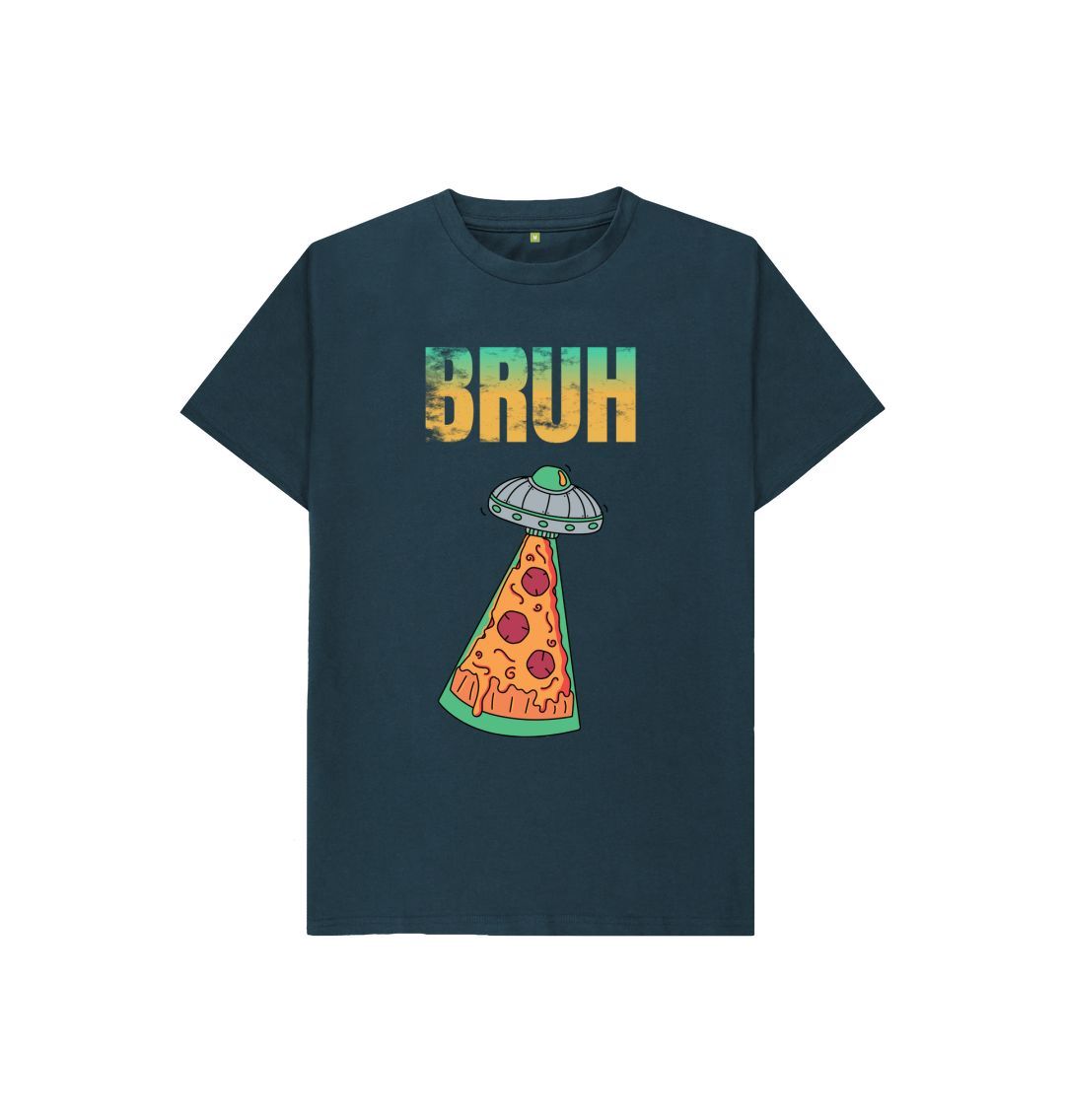 Denim Blue Pizza Bruh Tee