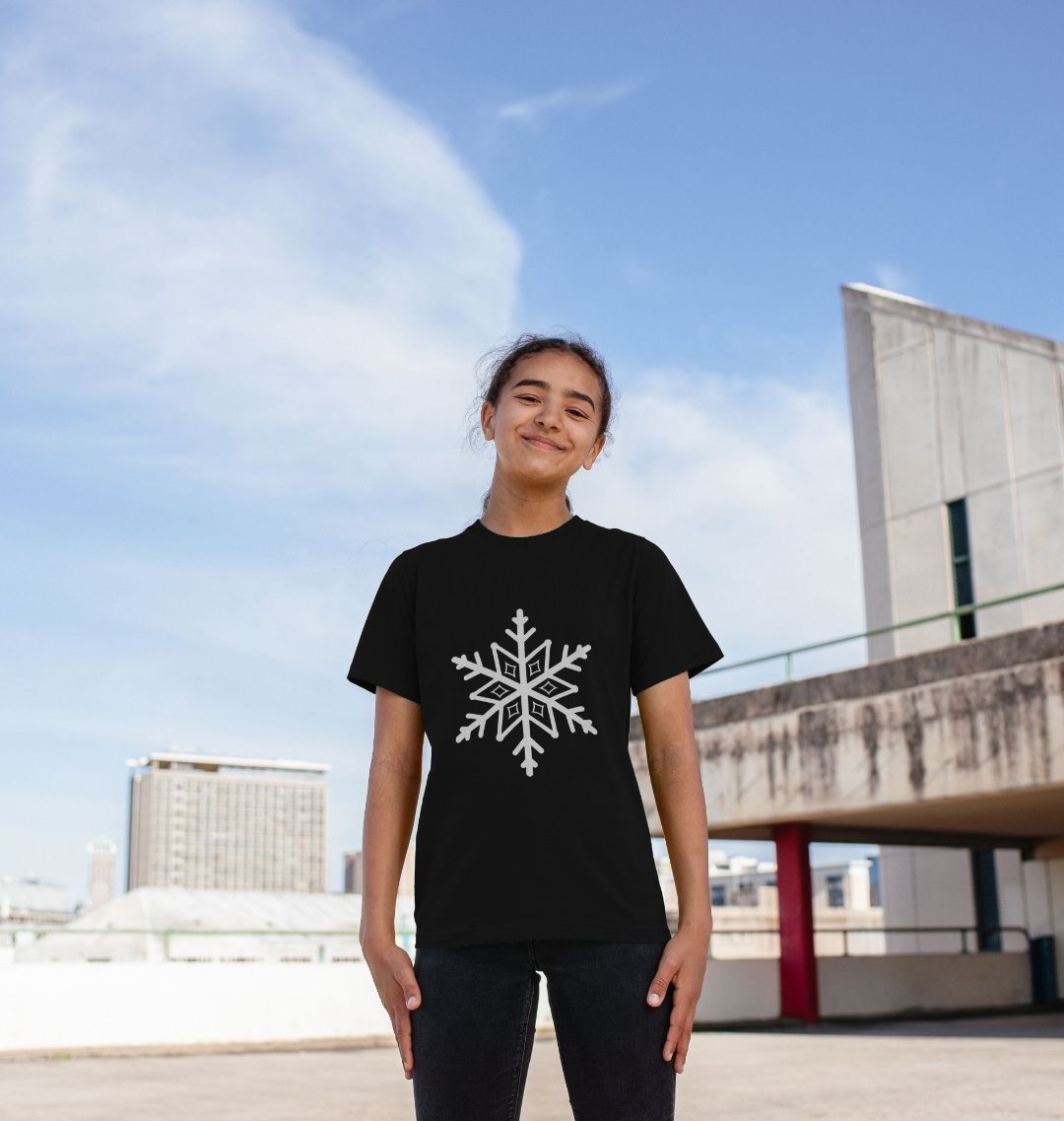 White Snowflake Tee