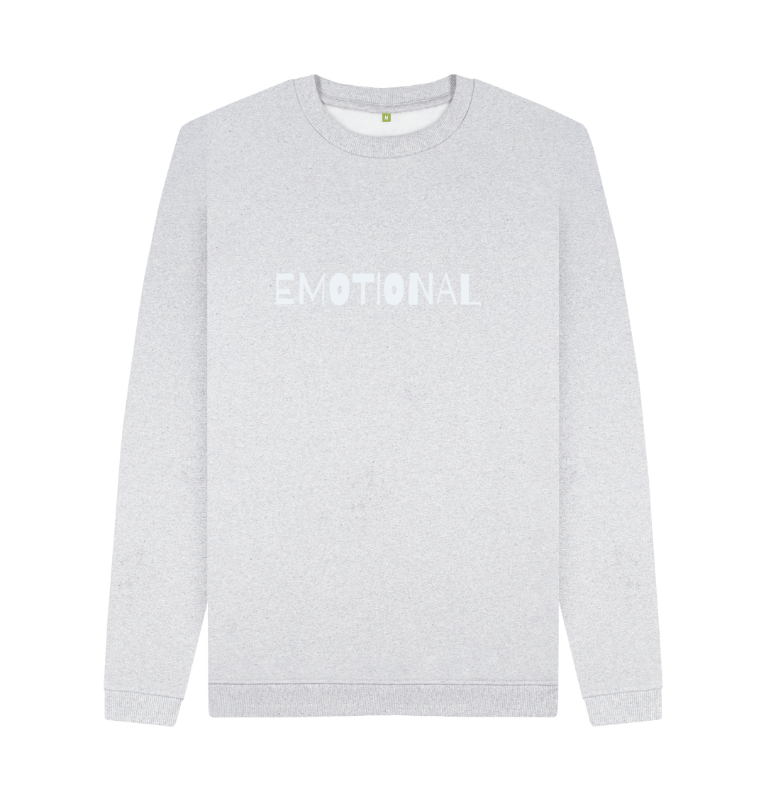 Grey Recycled Printed Sweater Front