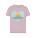 Mauve Heart, Sunset And Sea Relaxed Tee