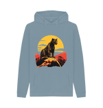 Stone Blue Printed Hoody Front