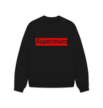 Black Supermum Oversized Jumper