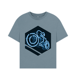 Stone Blue Cyclist Oversized Tee