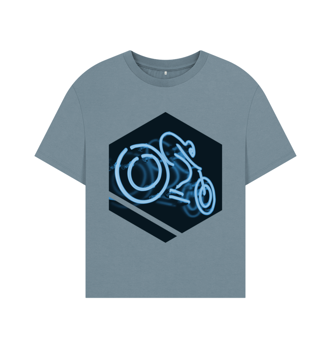 Stone Blue Cyclist Oversized Tee