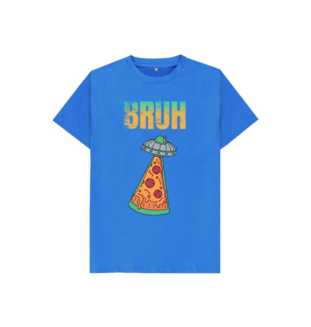 Bright Blue Pizza Bruh Tee