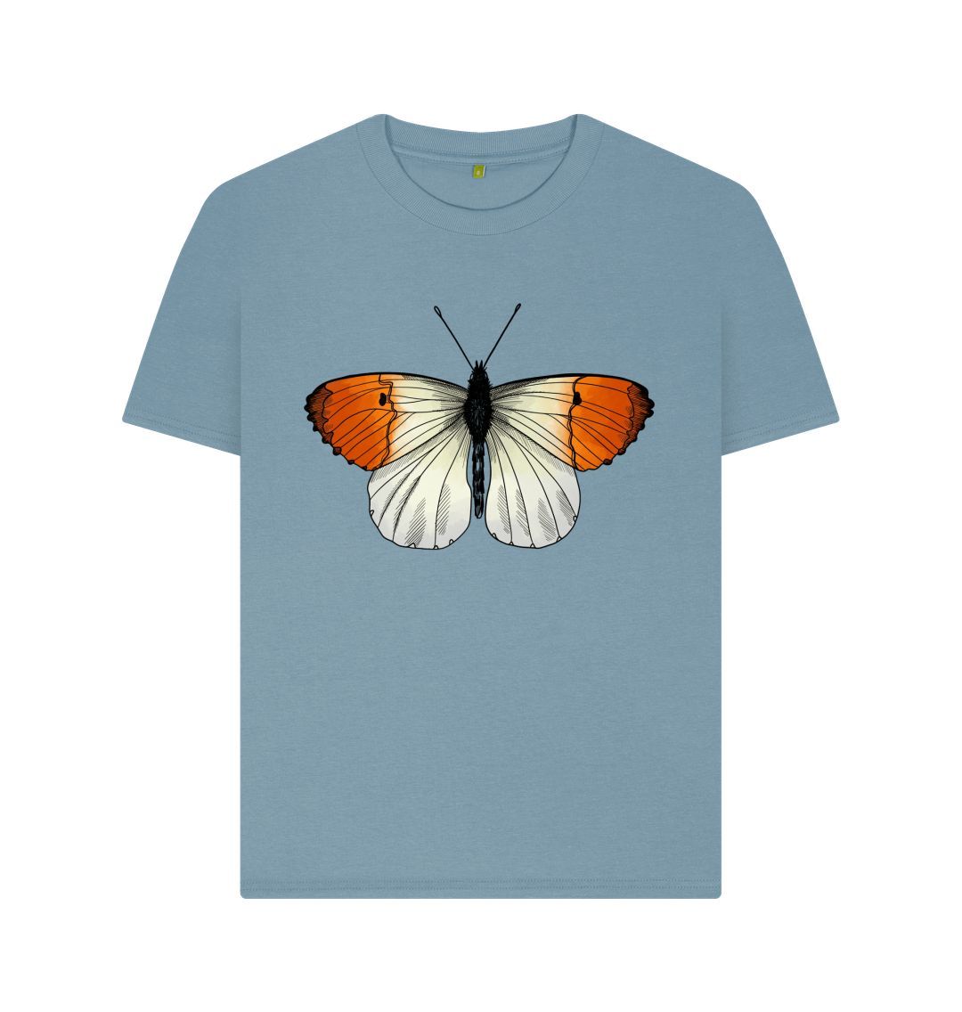 Stone Blue Moth Tee