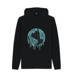 Black Printed Hoody Front