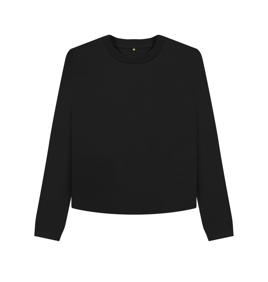 Black Many Hearts Boxy Jumper