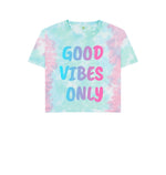 Pastel Tie Dye Good Vibes Only Boxy Tee