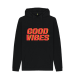 Black Printed Hoody Front