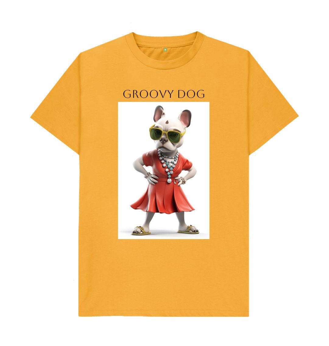 Mustard Groovy Dog Tee