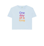 Sky Blue One Day At A Time Boxy Tee