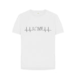 White Love Line Relaxed Fit Tee