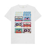 White Good Vibes Cassette Tee