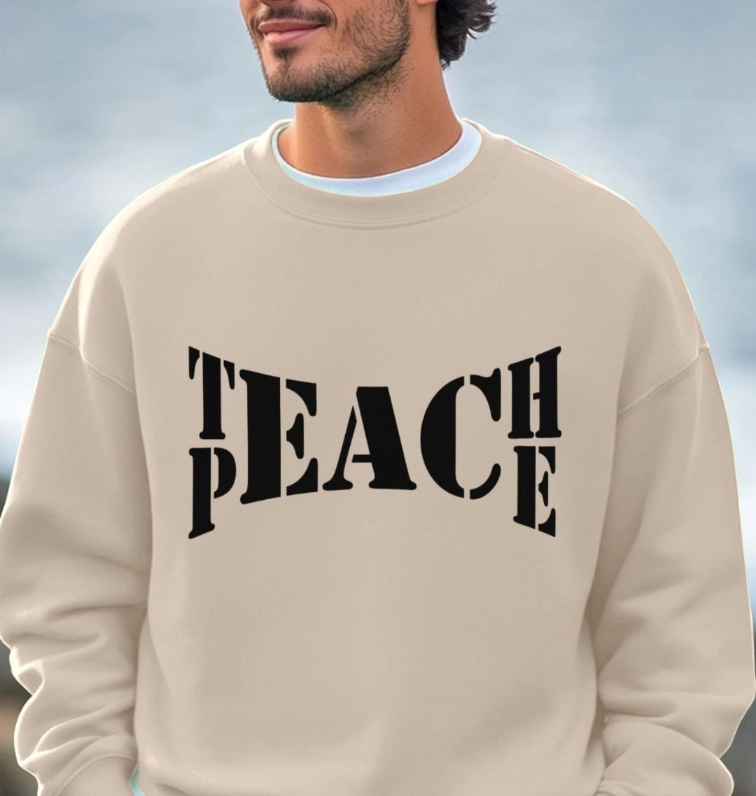 Oversized Teach Peace Sweatshirt