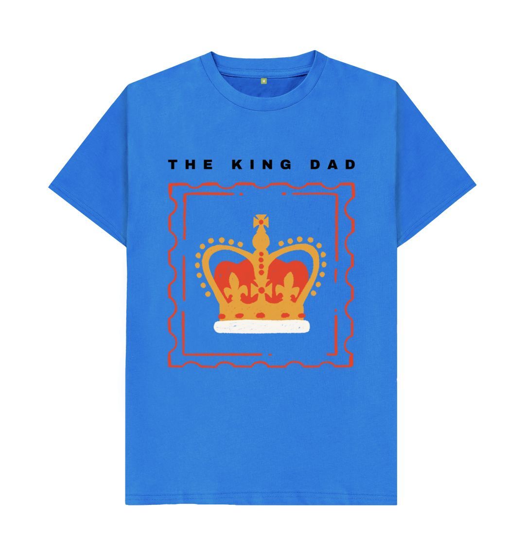 Bright Blue The King Dad Tee