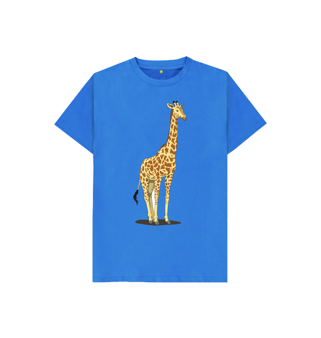 Bright Blue Tall Giraffe Tee