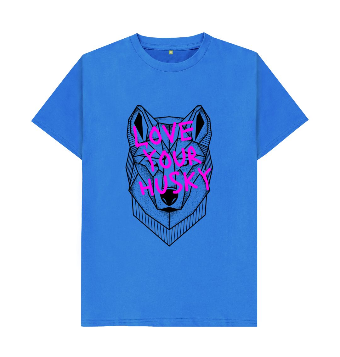 Bright Blue Love Your Husky Tee