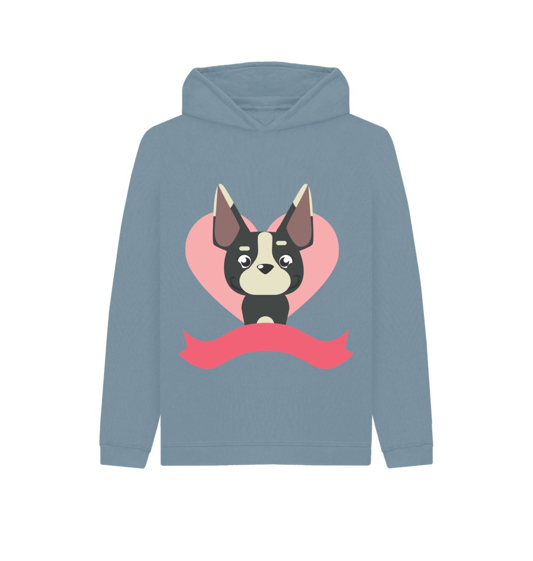 Stone Blue Dog Hoodie