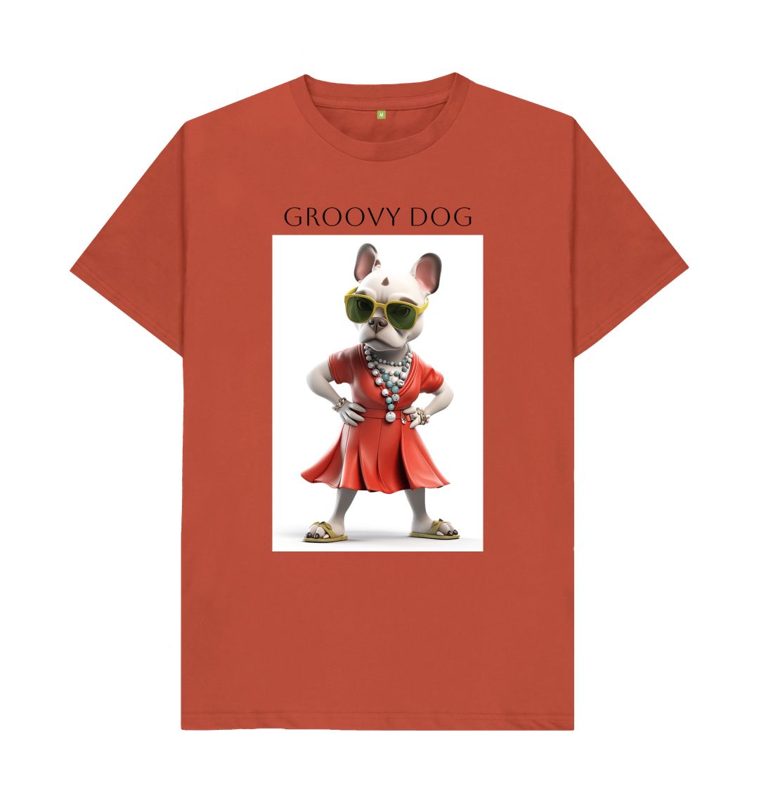 Rust Groovy Dog Tee